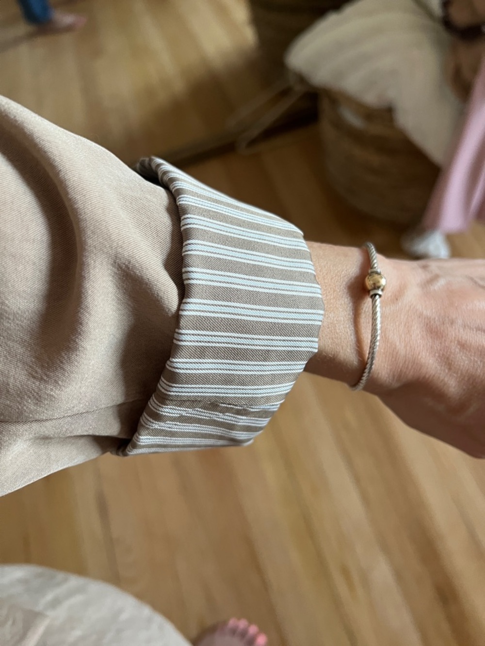 Zara Light Beige Oversized Women's Blazer - Picture 3 of 3